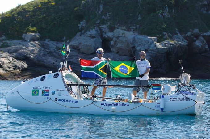Rowing boat from Cape Town to Rio De Janeiro
