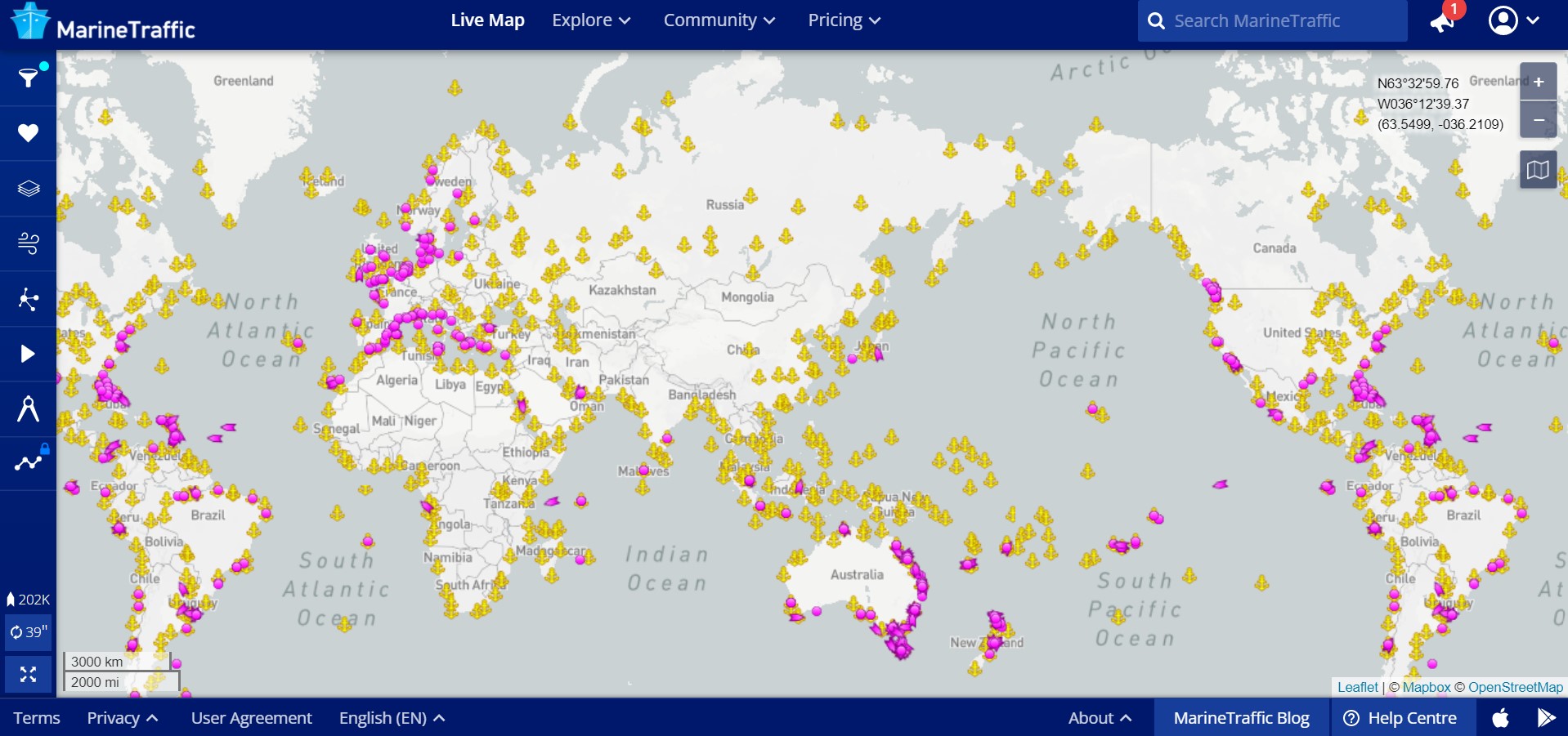 MarineTraffic Live Map