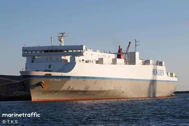 Vessel Characteristics: Ship HOUOU MARU (Vehicles Carrier